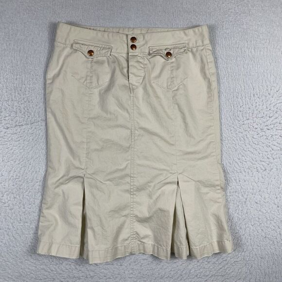 Lucky Brand Dresses & Skirts - Lucky Brand Skirt Womens 28 Beige Career Church Workwear Everyday‎ Boho